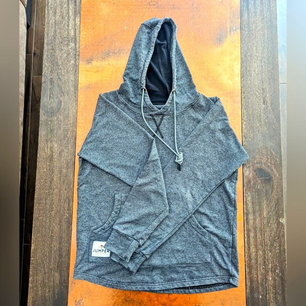 Branded Men's Hooded Sweatshirt - Charcoal Gray